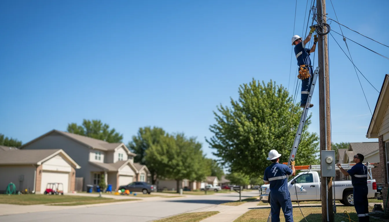 Residential electrician providing installation services in Pickton, TX